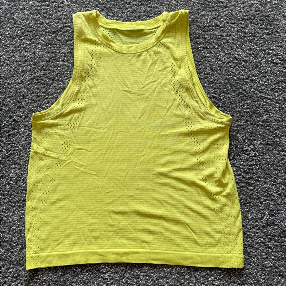 lululemon athletica Yellow Tank Top